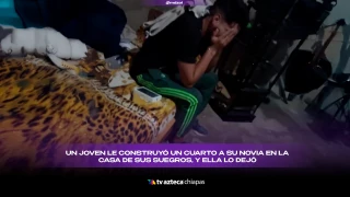 Le construyó un cuarto a su novia en casa de sus padres y ella lo terminó al mes.