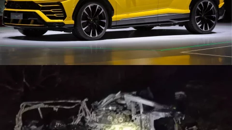 Así habría quedado el vehículo de Diogo Jota luego del accidente