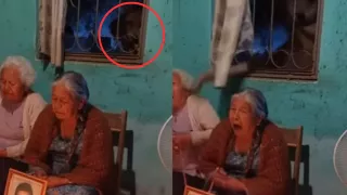 VIDEO | Presunto demonio ataca a abuelitas durante rosario; ¿dónde ocurrió?