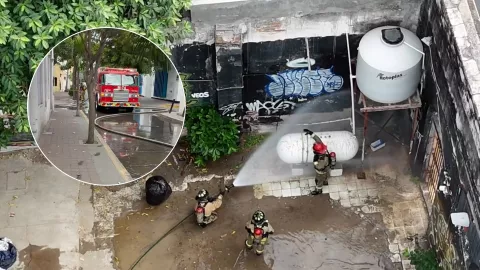 Fuga de gas en Mazatlán