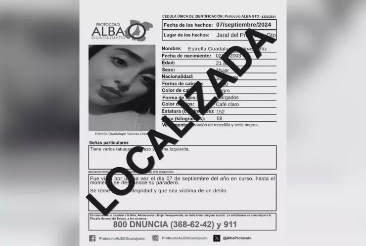 Hallan sin vida a Estrella Guadalupe Salinas Ortiz