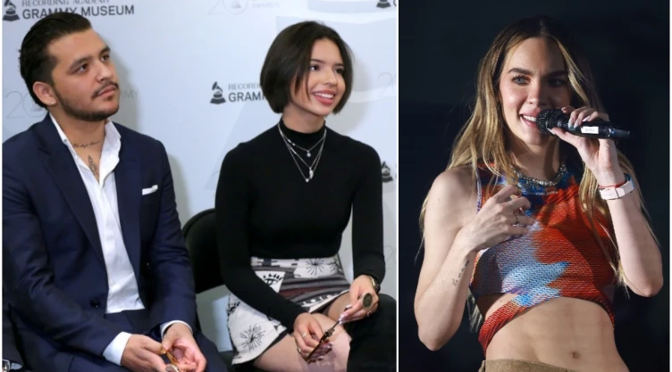 Belinda reacciona al romance de Ángela Aguilar y Chris