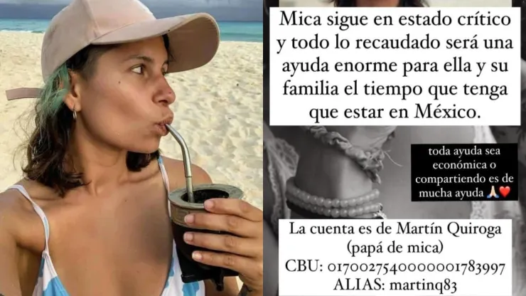 El papá de Mica pidió apoyo a las personas para pagar los gastos del hospital donde está internada desde el domingo.