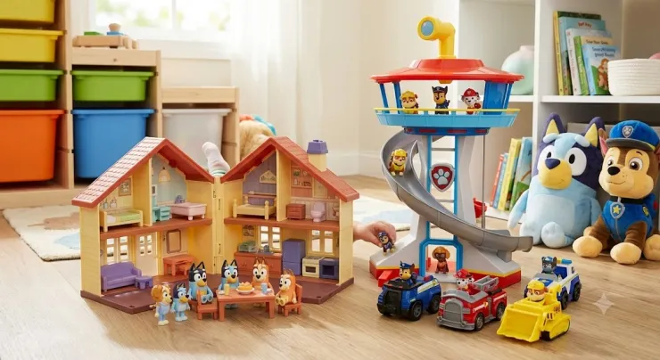 Juguetes Bluey y Paw Patrol Responsabilidad niños