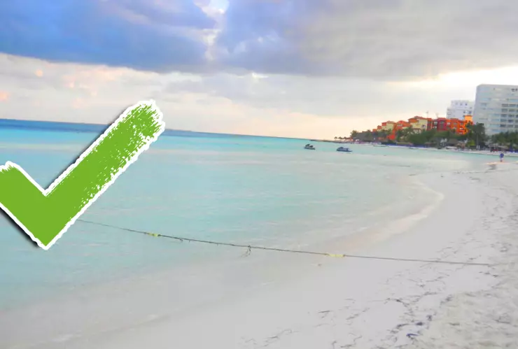 Estas son las playas de Cancún en las que puedes nadar HOY 12 de diciembre de 2025.webp