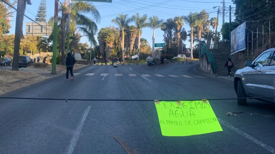 Bloqueo agua potable Cuernavaca