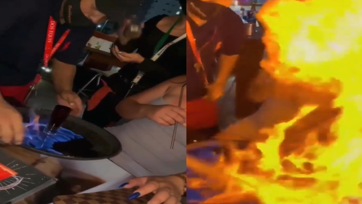 Chica termina en llamas en su cumpleaños