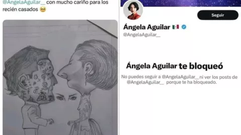 Dibujo de boda Ángela y Nodal