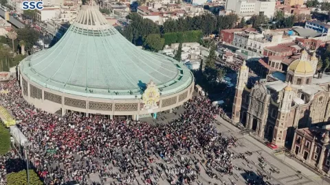 peregrinos Basílica de Guadalupe virgen
