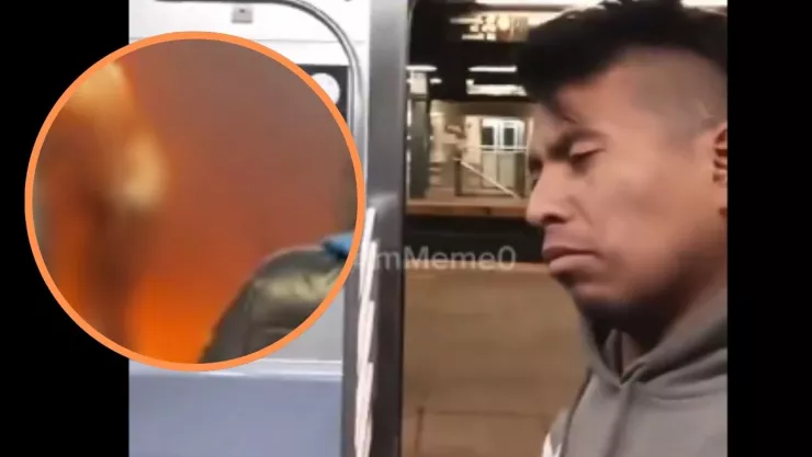Nuevo del video del hombre que predió fuego a una mujer en el metro de Nueva York