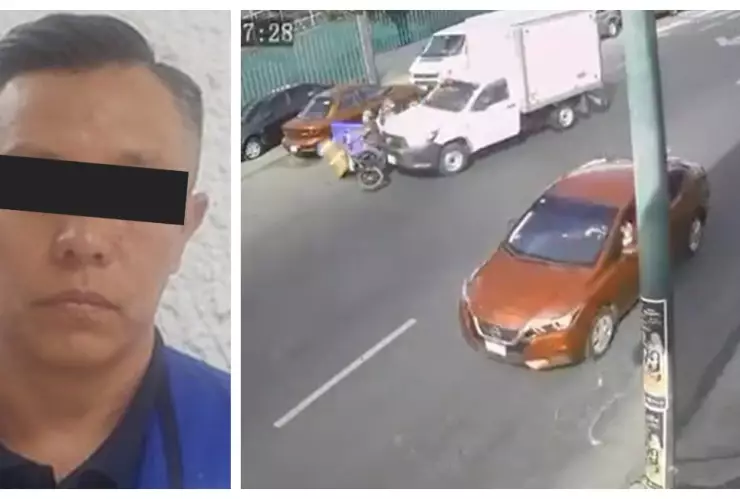 VIDEO: Detienen conductor que atropelló a dos motos en lugares distintos de Azcapotzalco