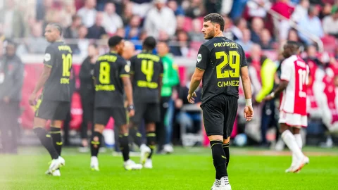 Santiago Giménez con el Feyenoord
