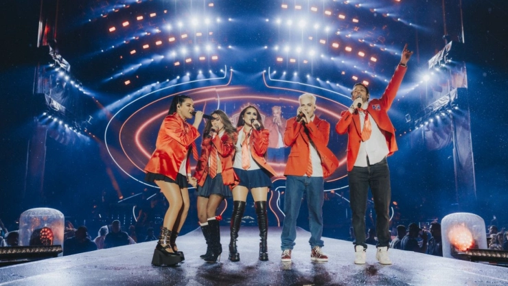 RBD en su último concierto en Medellín frente a Papá G