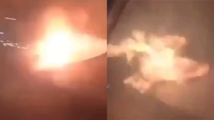 VIDEO_ Así fue como ala de avión se incendia en pleno aterrizaje.jpg