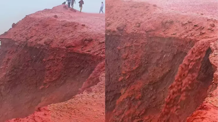 Lluvia roja en Irán