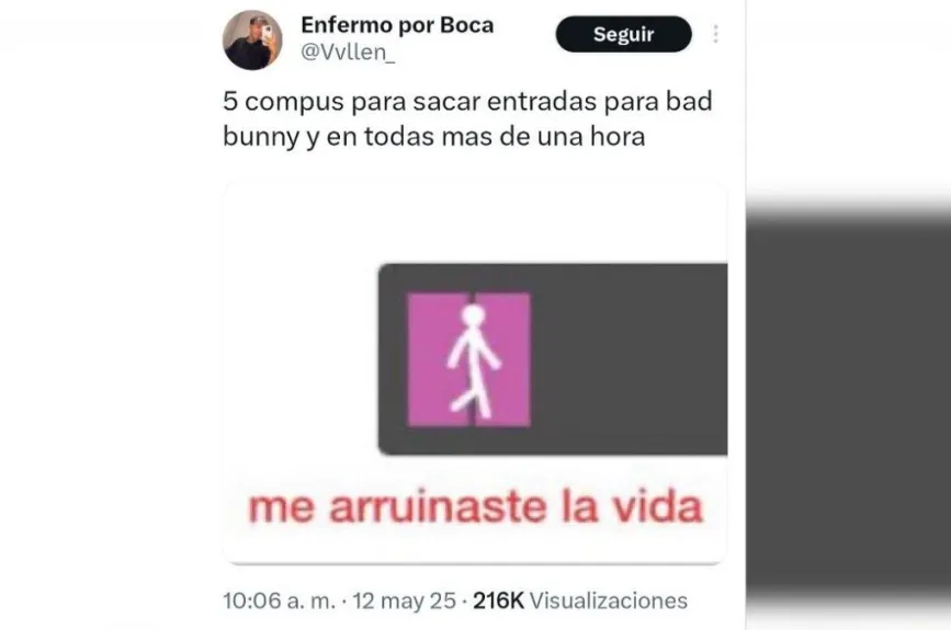 Estos son los memes que nos dejó de la venta de boletos para Bad Bunny 2025