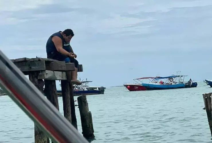 El ‘Niño viajero’ llega a Holbox, pasó la noche en el muelle (FOTOS)