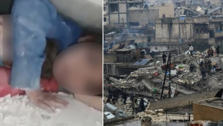 Niña siria suplica ser rescatada de los escombros del temblor de Turquía
