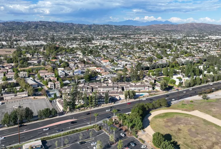 Vecindario del condado de Orange en California