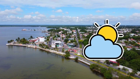 Pronóstico del clima en Chetumal HOY 16 de marzo de 2026_ Cielo nublado con mucho bochorno.webp