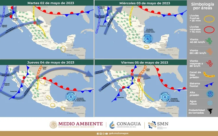 Clima en México, altas temperaturas al norte del país