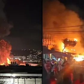 Acapulco: Imponente incendio consume más de 30 locales del Mercado Central