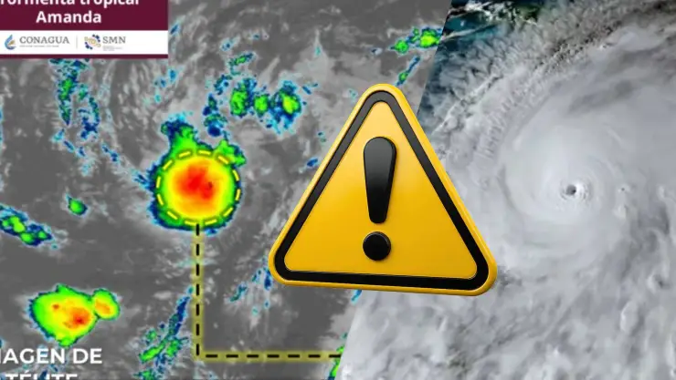 Se forma la Tormenta Tropical Amanda: Trayectoria en vivo hoy 3 de junio y estados afectados