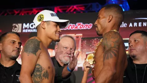 Vaquero Navarrete Robson Conceicao pesaje Las Vegas