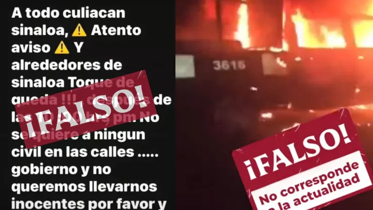 Toque de queda falso en Culiacán