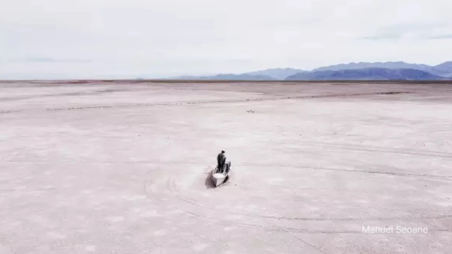 El extinto lago Poopó en Bolivia.