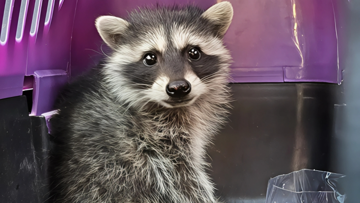 Un mapache bebé es rescatado en la alcaldía Álvaro Obregón de la CDMX