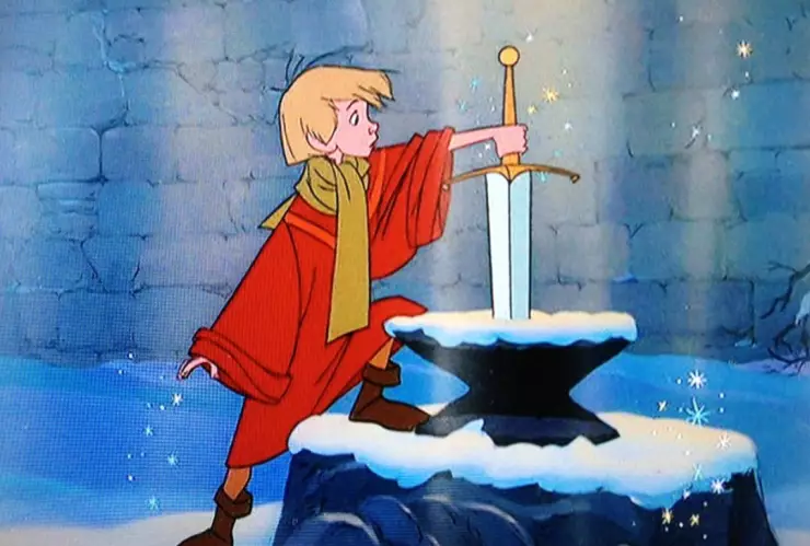 La espada en la piedra