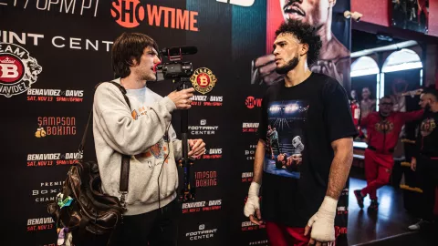 David Benavidez Caleb Plant box