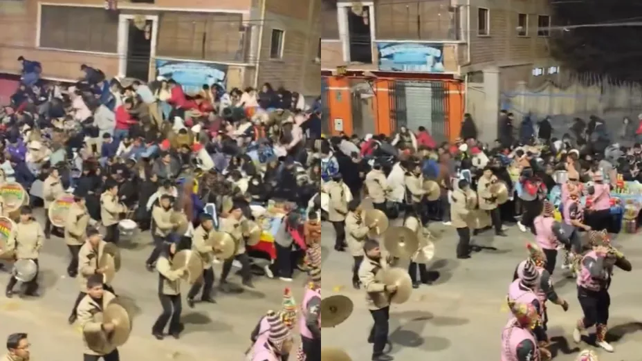 Colapsan gradas durante celebración en Potosí, Bolivia; hubo 22 personas heridas