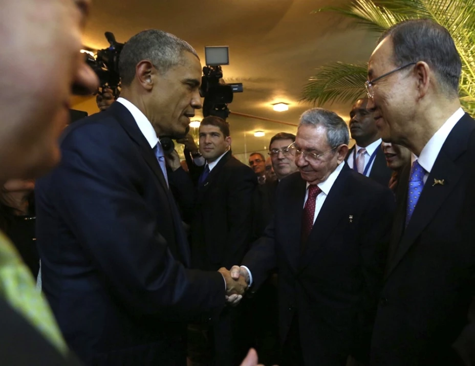 Castro y Obama