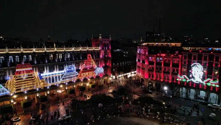 Alumbrado zócalo cdmx