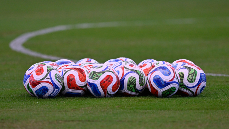 Balones Trionda antes de un partido