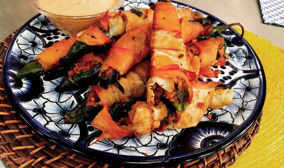 Receta Chilacas de chicharrón prensado
