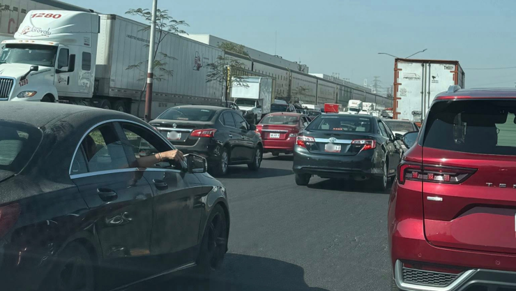 El tráfico en la carretera México - Querétaro, autopista 57 hoy martes 28 de julio 2026