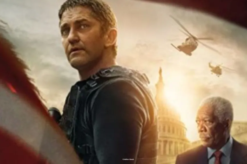 Escenas de la película Agente Bajo Fuego con el actor Gerard Butler con el personaje de Mike Banning. | Estreno Platinum por Azteca 7.