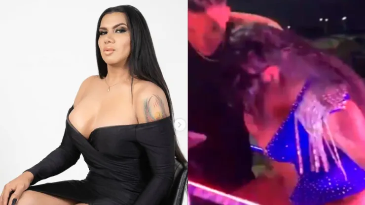 Kimberly de las perdidas se cae en un carnaval en Veracruz