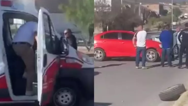 Conductora pierde el control y atropella a dos mujeres