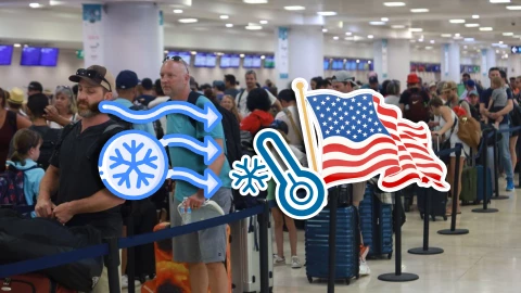 ¡ATENTOS! Aeropuerto de Cancún registra MÁS vuelos afectados por tormenta de nieve en EU HOY 25 de febrero de 2026.webp