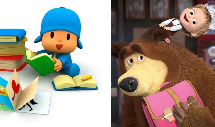 4 capítulos de ‘Masha y el Oso’ y ‘Pocoyó' ideales para que los niños aprendan de la importancia de ir a la escuela