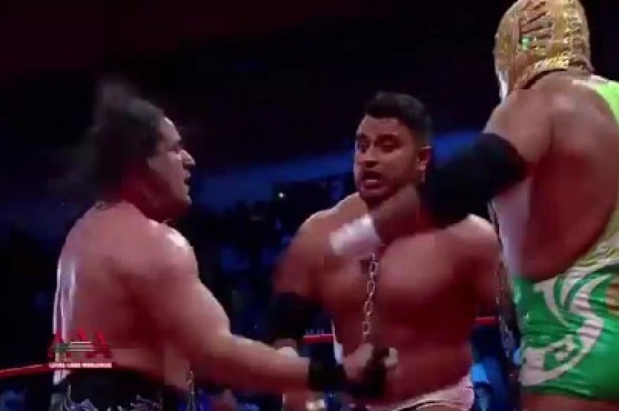 Lucha Libre AAA bull terrier match