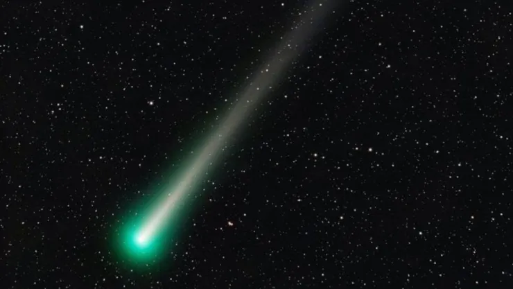 ¿Lo viste Las imágenes del paso del cometa verde en el cielo