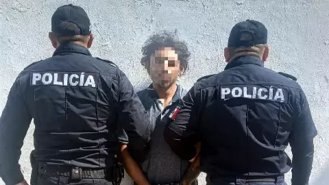 FOTO_ Detienen a hombre en Progreso por alterar el orden público