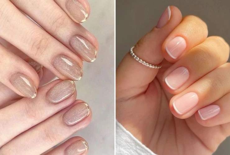 Diseños de uñas mini french