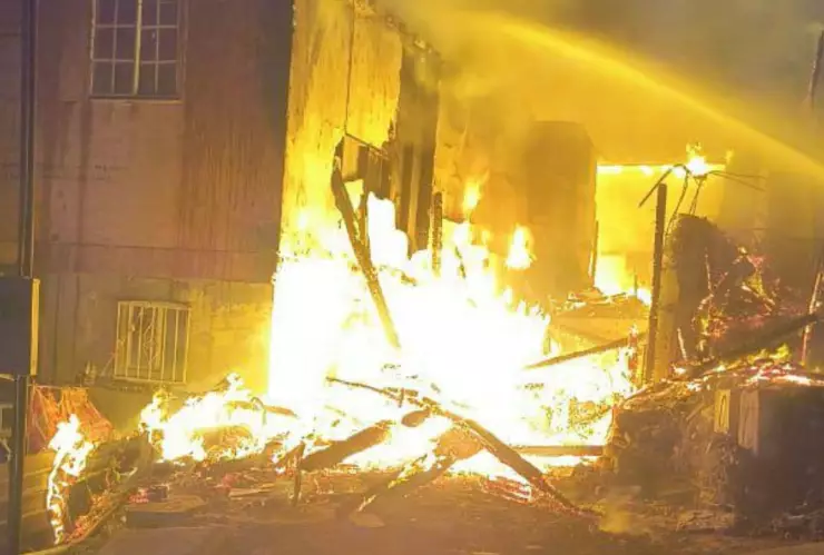 Incendio en la colonia Camino Verde el 24 de julio de 2025