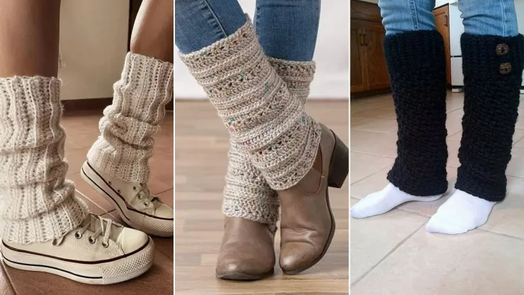 Calentadores a crochet fáciles de hacer